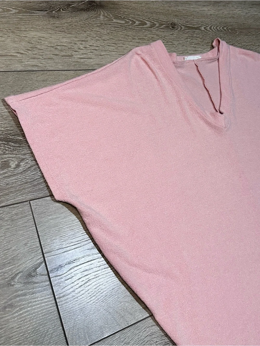 Charlotte Avery Soft Blush Oversized Dolman Short Sleeve Top *No Size Tag*